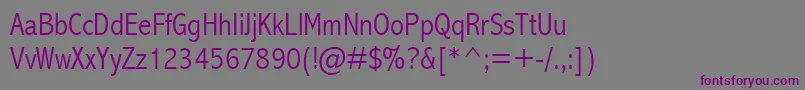 Abalc Font – Purple Fonts on Gray Background