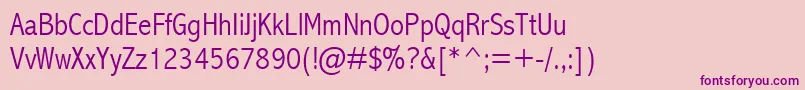 Abalc Font – Purple Fonts on Pink Background