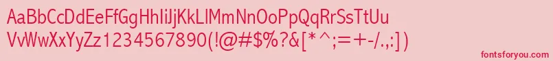 Abalc Font – Red Fonts on Pink Background