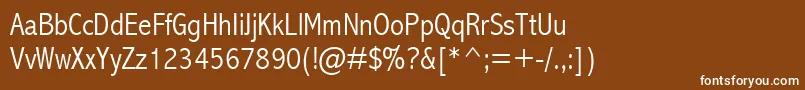 Abalc Font – White Fonts on Brown Background