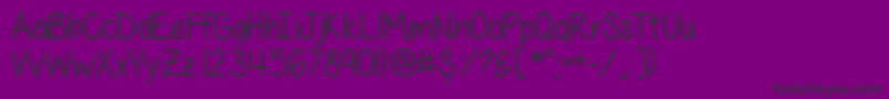 AllThingsPink Font – Black Fonts on Purple Background