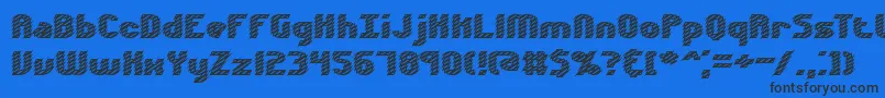 Volatil2 Font – Black Fonts on Blue Background