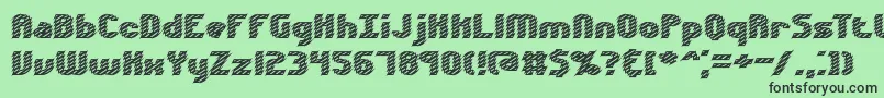 Volatil2 Font – Black Fonts on Green Background
