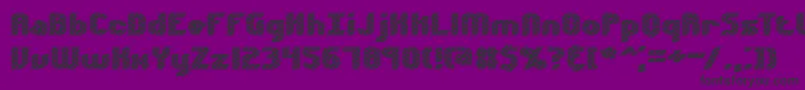 Volatil2-Schriftart – Schwarze Schriften auf violettem Hintergrund