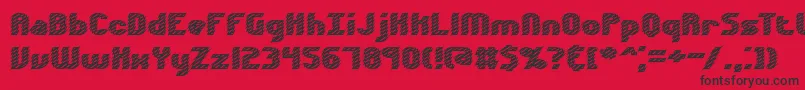 Volatil2 Font – Black Fonts on Red Background
