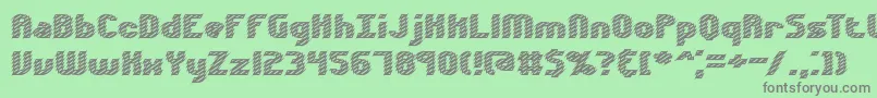 Volatil2 Font – Gray Fonts on Green Background