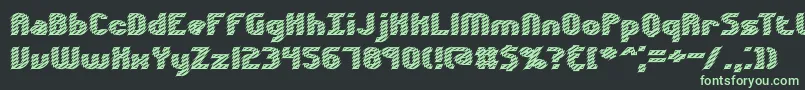 Volatil2 Font – Green Fonts on Black Background