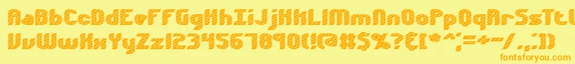More about Volatil2 Font Volatil2 Font – Orange Fonts on Yellow Background