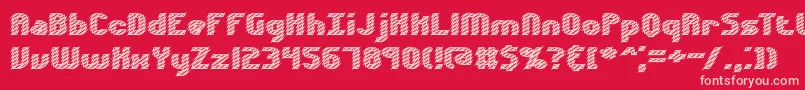 Volatil2 Font – Pink Fonts on Red Background