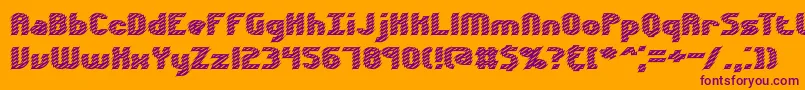 Volatil2 Font – Purple Fonts on Orange Background