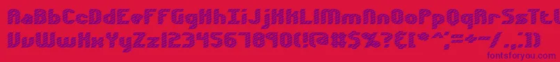 Volatil2 Font – Purple Fonts on Red Background