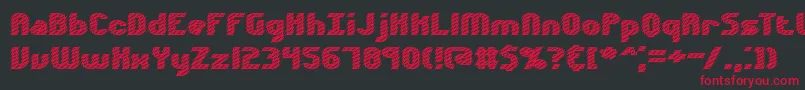Volatil2 Font – Red Fonts on Black Background