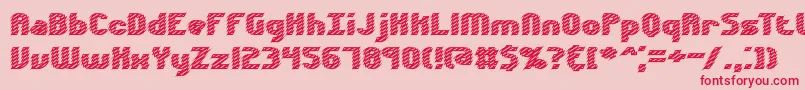 Volatil2 Font – Red Fonts on Pink Background