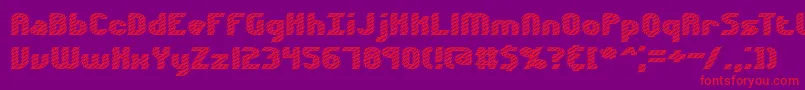 Volatil2 Font – Red Fonts on Purple Background