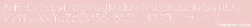 LineStyleBold Font – White Fonts on Pink Background