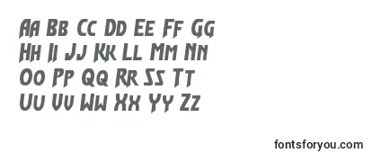Flashrogershalfital Font