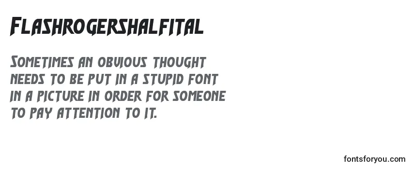 Шрифт Flashrogershalfital
