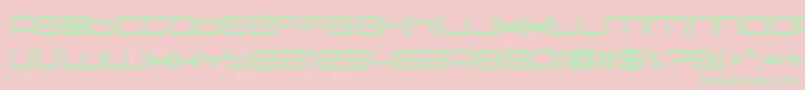 NecPlusUltra Font – Green Fonts on Pink Background