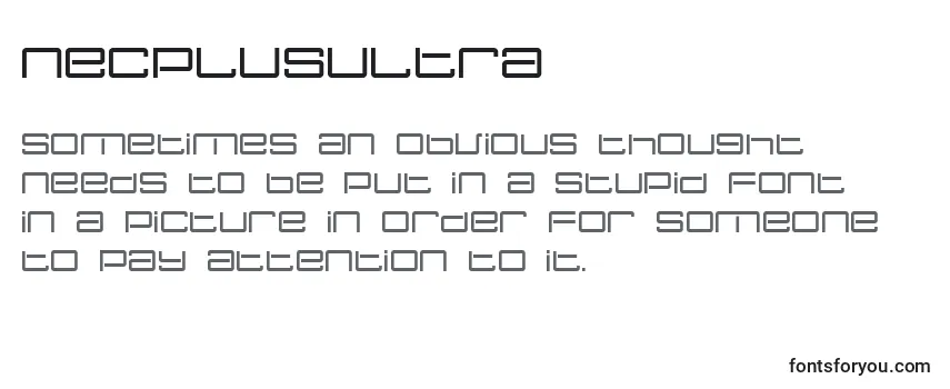 NecPlusUltra フォントのレビュー