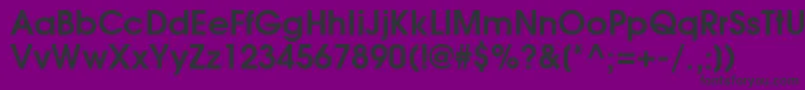 AgavalancheBold Font – Black Fonts on Purple Background