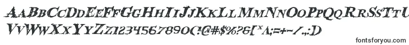 BloodCrowItalic Font – Catalog