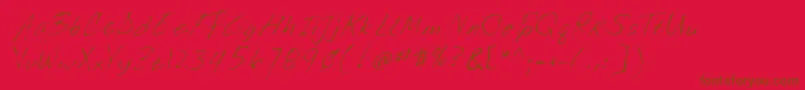 Шрифт Lehn035 – коричневые шрифты на красном фоне
