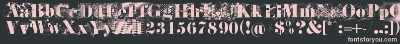 JandaRage Font – Pink Fonts on Black Background