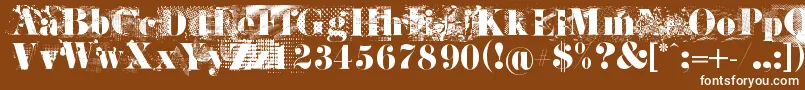 JandaRage Font – White Fonts on Brown Background