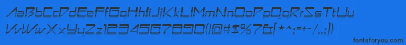 Astronboyvideo Font – Black Fonts on Blue Background