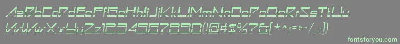 Astronboyvideo Font – Green Fonts on Gray Background