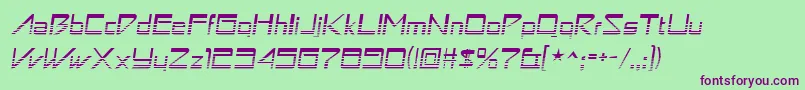 Astronboyvideo Font – Purple Fonts on Green Background