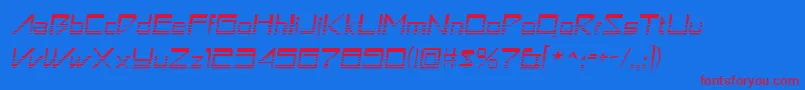 Astronboyvideo-fontti – punaiset fontit sinisellä taustalla