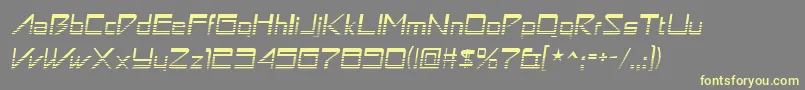 Astronboyvideo Font – Yellow Fonts on Gray Background