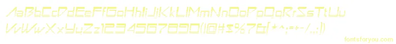 Шрифт Astronboyvideo – жёлтые шрифты