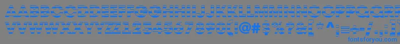 AAvantetitulstrHeavy Font – Blue Fonts on Gray Background