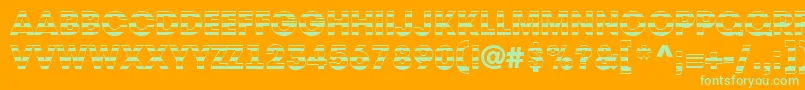 AAvantetitulstrHeavy Font – Green Fonts on Orange Background