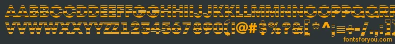 フォントAAvantetitulstrHeavy – 黒い背景にオレンジの文字