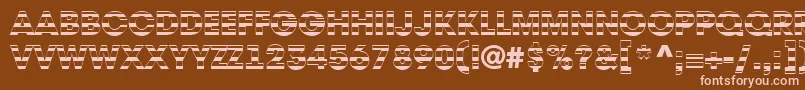 Weitere Informationen zur AAvantetitulstrHeavy-Schriftart AAvantetitulstrHeavy-Schriftart – Rosa Schriften auf braunem Hintergrund