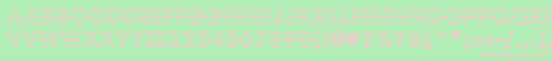 AAvantetitulstrHeavy Font – Pink Fonts on Green Background