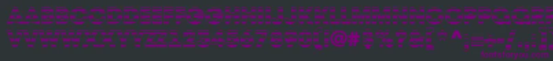 Шрифт AAvantetitulstrHeavy – фиолетовые шрифты на чёрном фоне