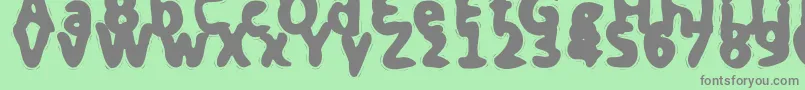 Police Herpincodeis0000bold – polices grises sur fond vert