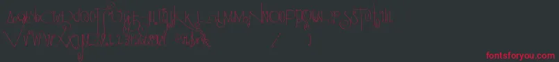 Guadalupe Font – Red Fonts on Black Background