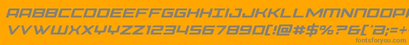 Phoeniciacondital-Schriftart – Graue Schriften auf orangefarbenem Hintergrund