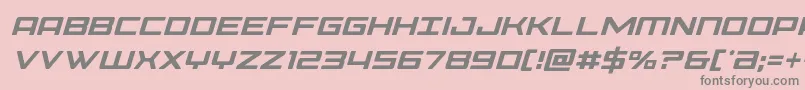 Phoeniciacondital Font – Gray Fonts on Pink Background