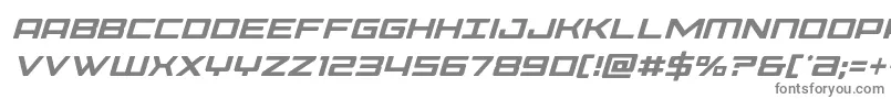 フォントPhoeniciacondital – 白い背景に灰色の文字