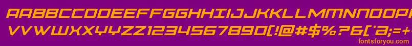 Phoeniciacondital Font – Orange Fonts on Purple Background