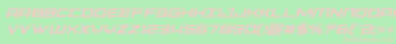 Phoeniciacondital Font – Pink Fonts on Green Background