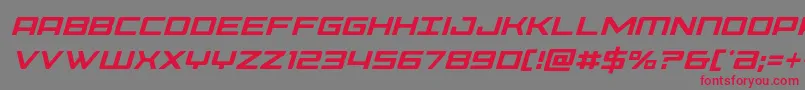Шрифт Phoeniciacondital – красные шрифты на сером фоне
