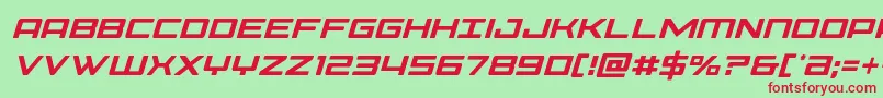 Phoeniciacondital Font – Red Fonts on Green Background