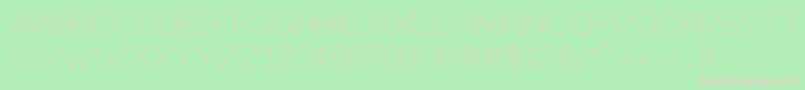 Springtimev2 Font – Pink Fonts on Green Background